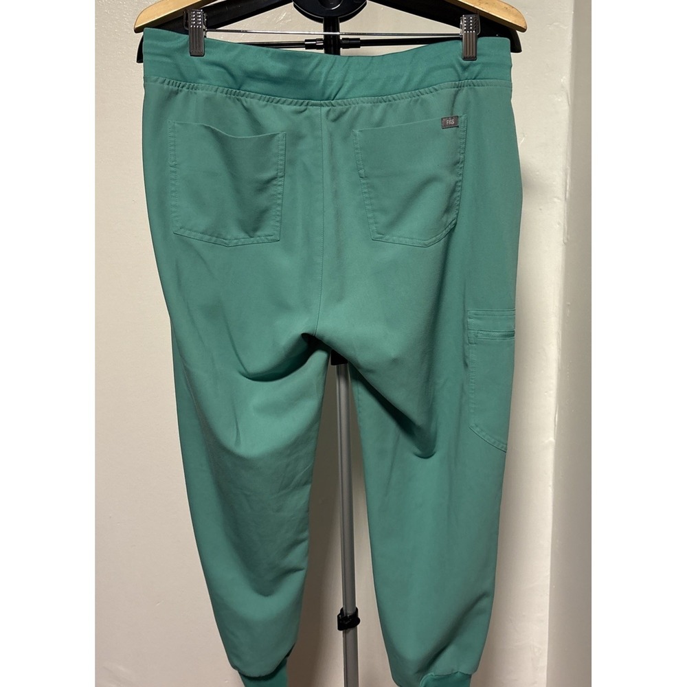 FIGS Size Medium Top Yoga Pants size L Scrub Set teal blue Women - Picture 9 of 13